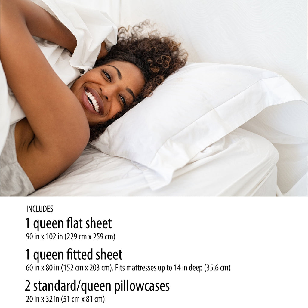 Microfiber Bed Sheet Set, Queen, Rich Black, 4 Piece - Image 5