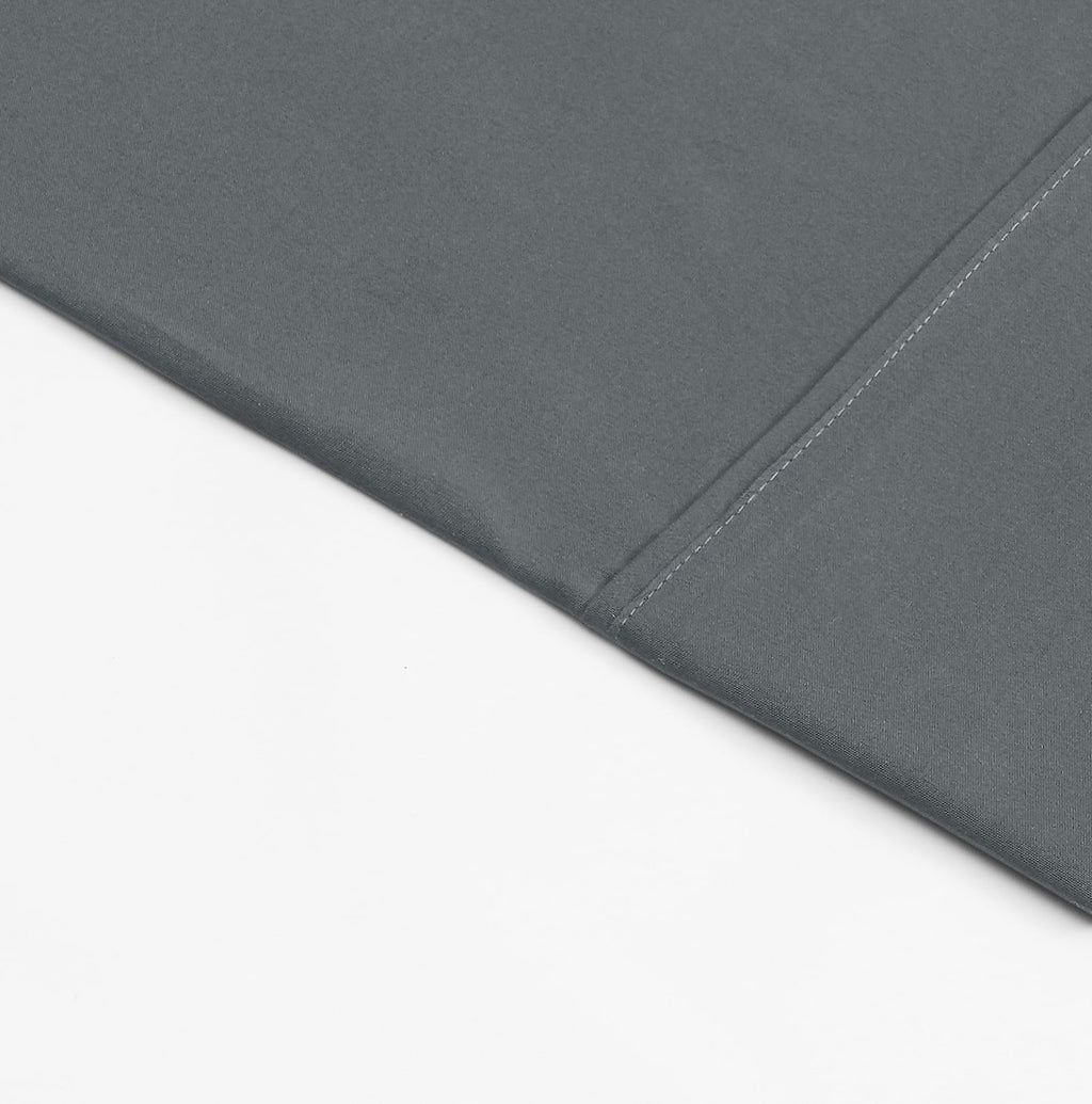 Mainstays Super Soft Brushed Microfiber Bed Sheet Set, Soothing Gray, Queen, 4 Piece - Image 4